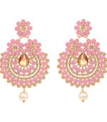 Pink diamond earrings