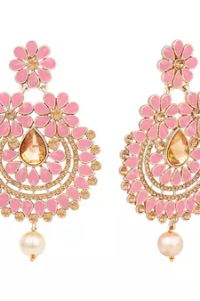 Pink diamond earrings