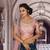 Pink & Blue Hand Work Silk Ethnic With Blouse