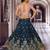 Pink & Blue Hand Work Silk Ethnic With Blouse