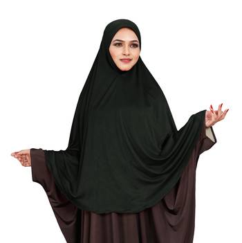 JSDC Outdoor Wear Stitched Ready To Wear Long Plain Chaderi Hijab For Women 1