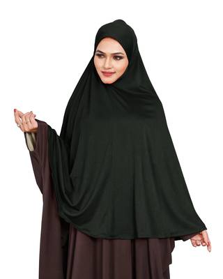 JSDC Outdoor Wear Stitched Ready To Wear Long Plain Chaderi Hijab For Women 2