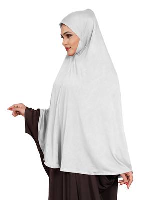 JSDC Occasional Wear Stitched Ready To Wear Long Plain Namazi Khimar Chaderi Hijab For Women 3