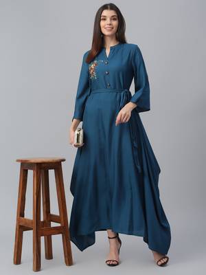 Embroidered Rayon Dress 1