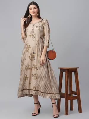 Rayon Staple Angrakh Dress 1
