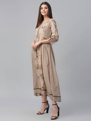 Rayon Staple Angrakh Dress 3