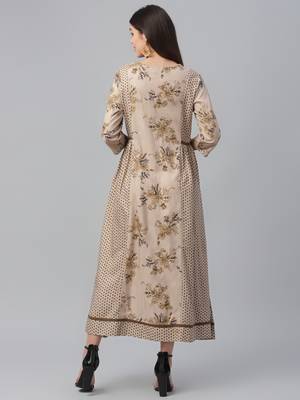 Rayon Staple Angrakh Dress 4