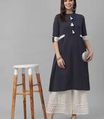 Printed Dobby Kurta with Palazzo