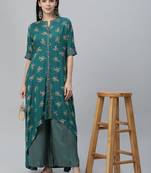 Printed Kurta and Palazzo Set