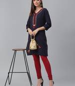 Embroidered Cotton Flex Kurta