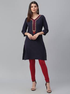 Embroidered Cotton Flex Kurta 2