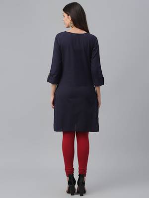Embroidered Cotton Flex Kurta 4