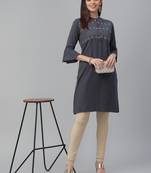 Embroidered Cotton Flex Kurta