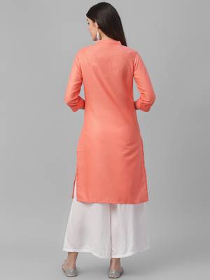 Embroidered Cotton Flex Kurta 4