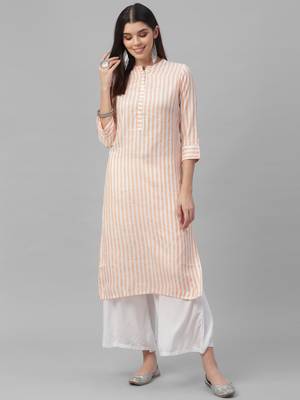 Stripe Printed Yard Dyed Kurta 2