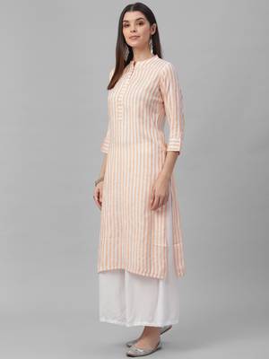 Stripe Printed Yard Dyed Kurta 3