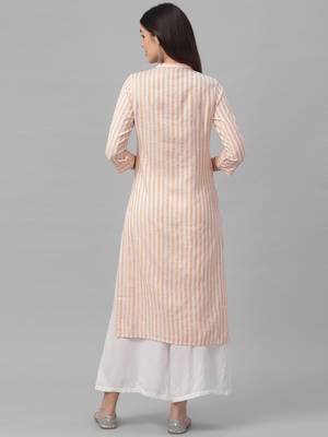 Stripe Printed Yard Dyed Kurta 4