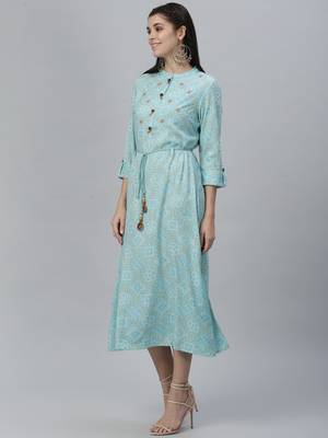 Hand Embroidered Rayon Kurta 3