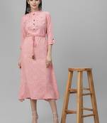 Hand Embroidered Rayon Kurta