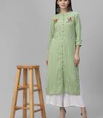 Embroidered Rayon Kurta