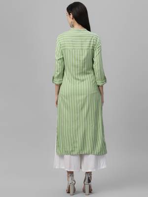 Embroidered Rayon Kurta 4