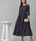 Hand Embroidered Beaded Cotton Dress