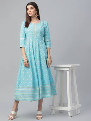 All Over Print Cotton Dress 1