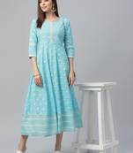 All Over Print Cotton Dress