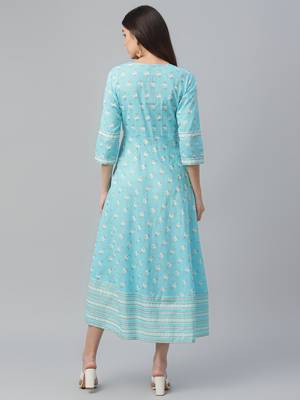 All Over Print Cotton Dress 4