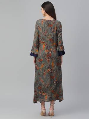 Printed Rayon Dress 4