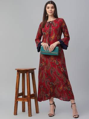 Printed Rayon Dress 1