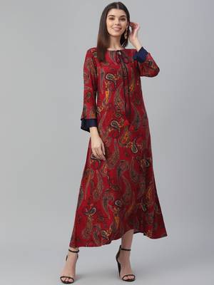 Printed Rayon Dress 2