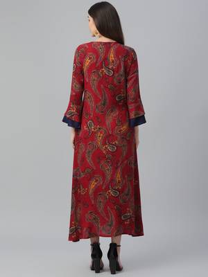 Printed Rayon Dress 4
