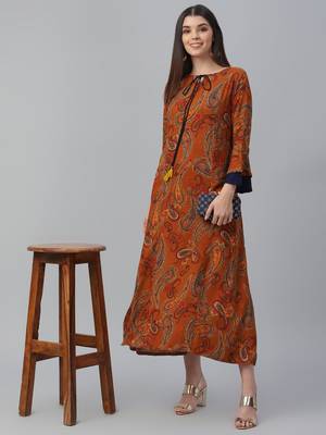 Printed Rayon Dress 1
