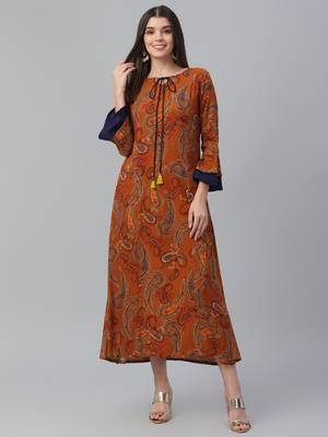 Printed Rayon Dress 2