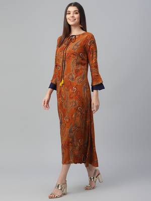 Printed Rayon Dress 3