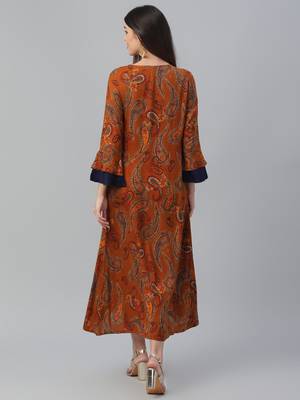 Printed Rayon Dress 4