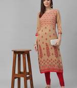 Hand Embroidered Rayon Kurta
