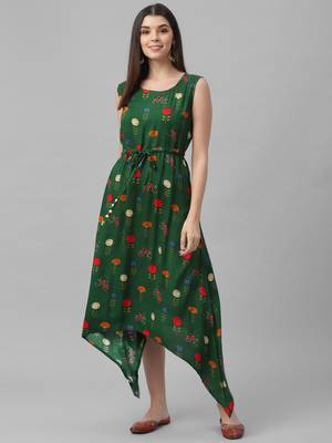 Printed Rayon Dress 2