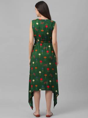 Printed Rayon Dress 4