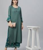 Printed Kurta and Palazzo Set