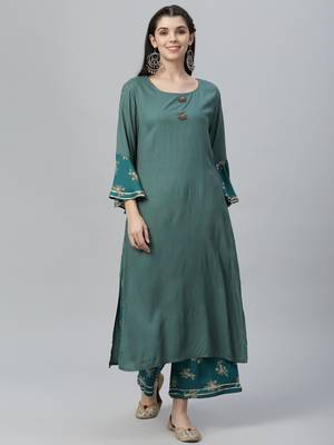 Printed Kurta and Palazzo Set 2