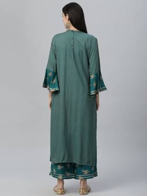 Printed Kurta and Palazzo Set 4