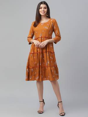 Rayon All over Printed Dress 2