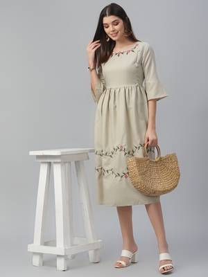 South Cotton Embroidered Dress 1