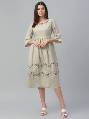 South Cotton Embroidered Dress 2