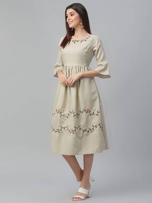 South Cotton Embroidered Dress 3
