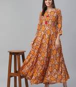 Rayon Floor Length Dress