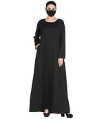 Simple Black Inner Abaya In Nida Fabric