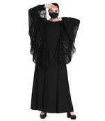 Designer Abaya With Bell Sleeves